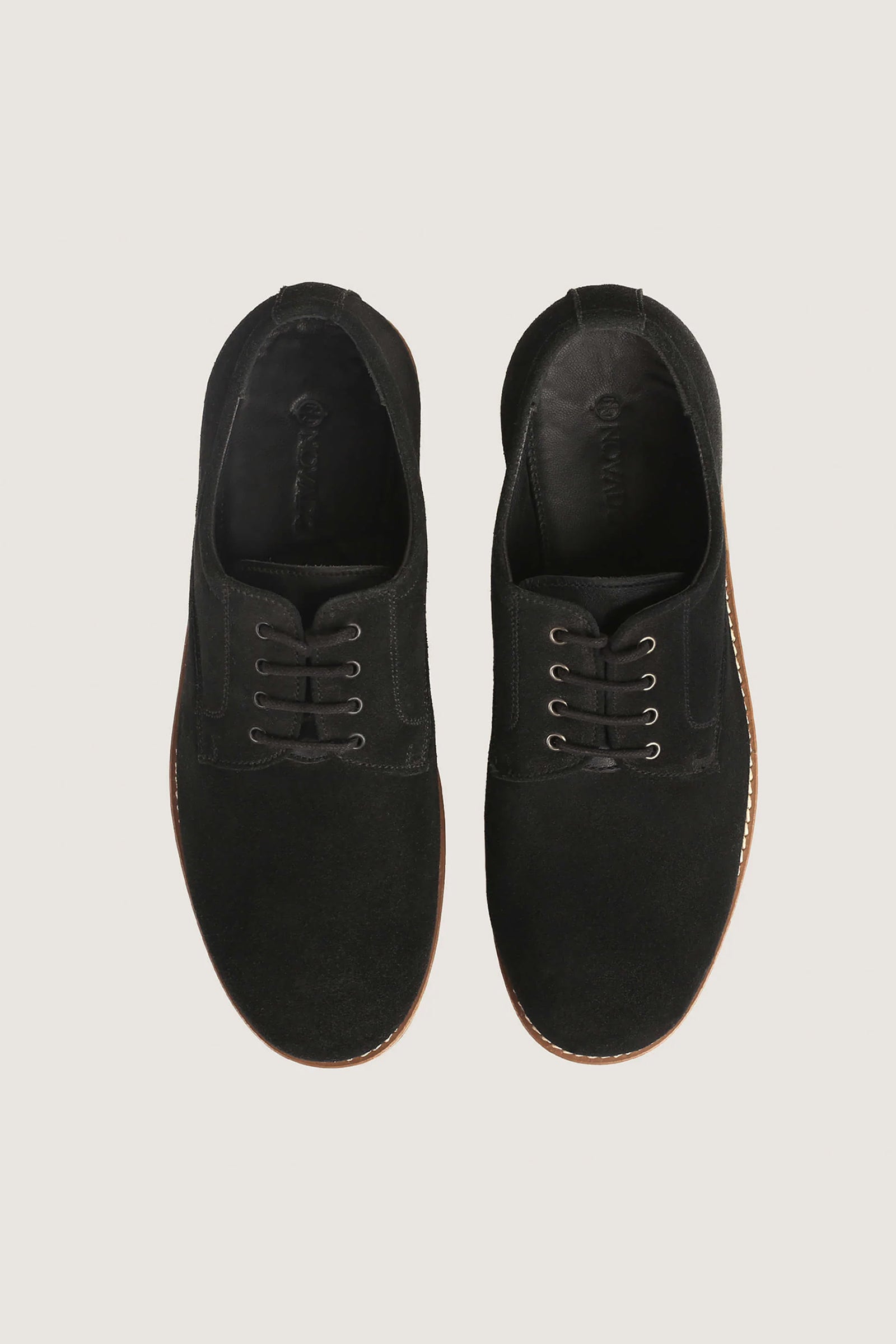 Tie Lace-Up Suede Leather Shoes - Novado