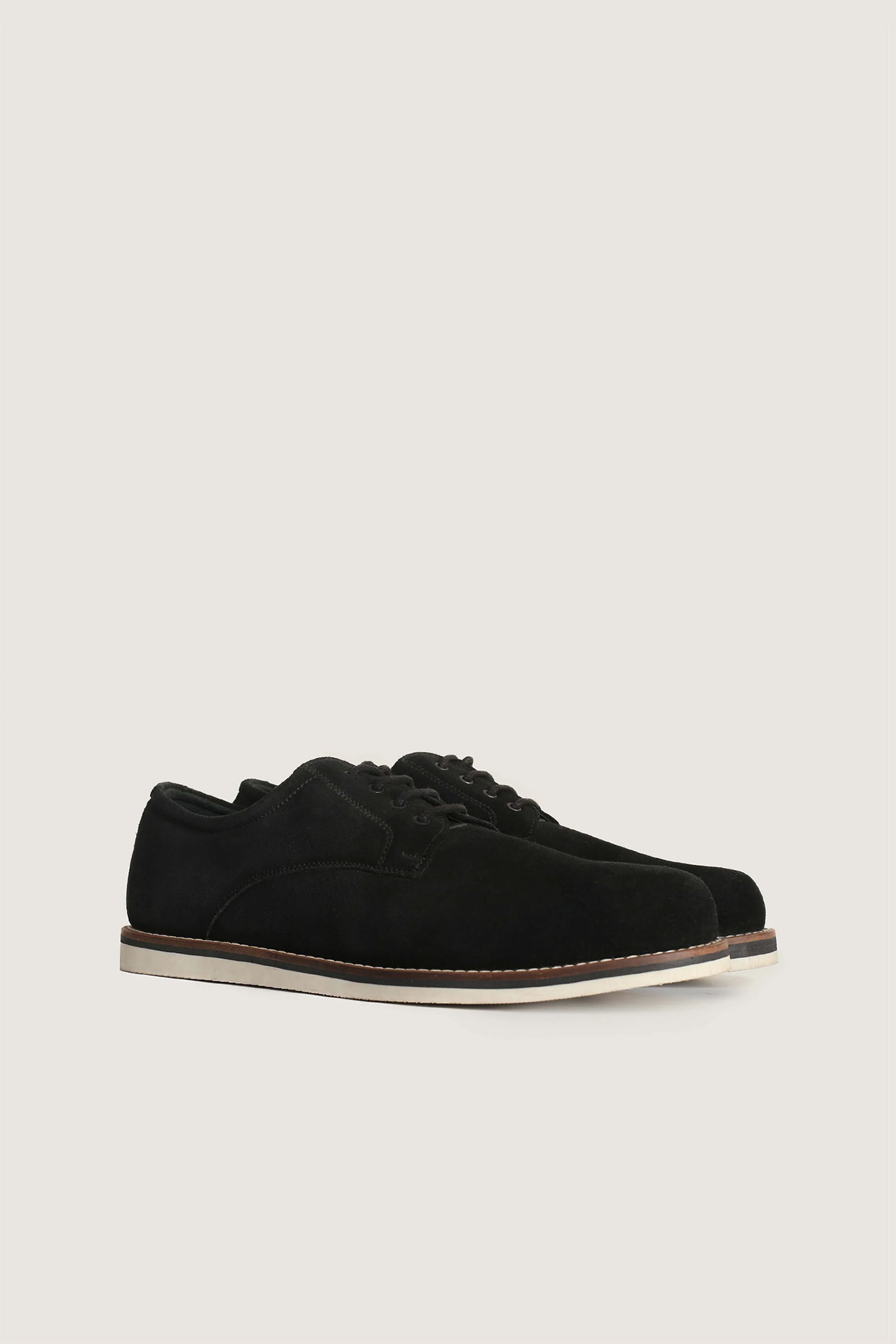 Tie Lace-Up Suede Leather Shoes - Novado