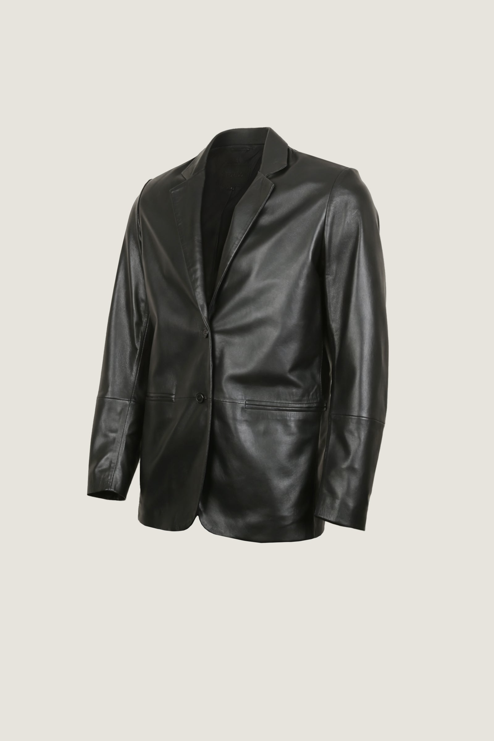 Giorgio Fitted Leather Blazer