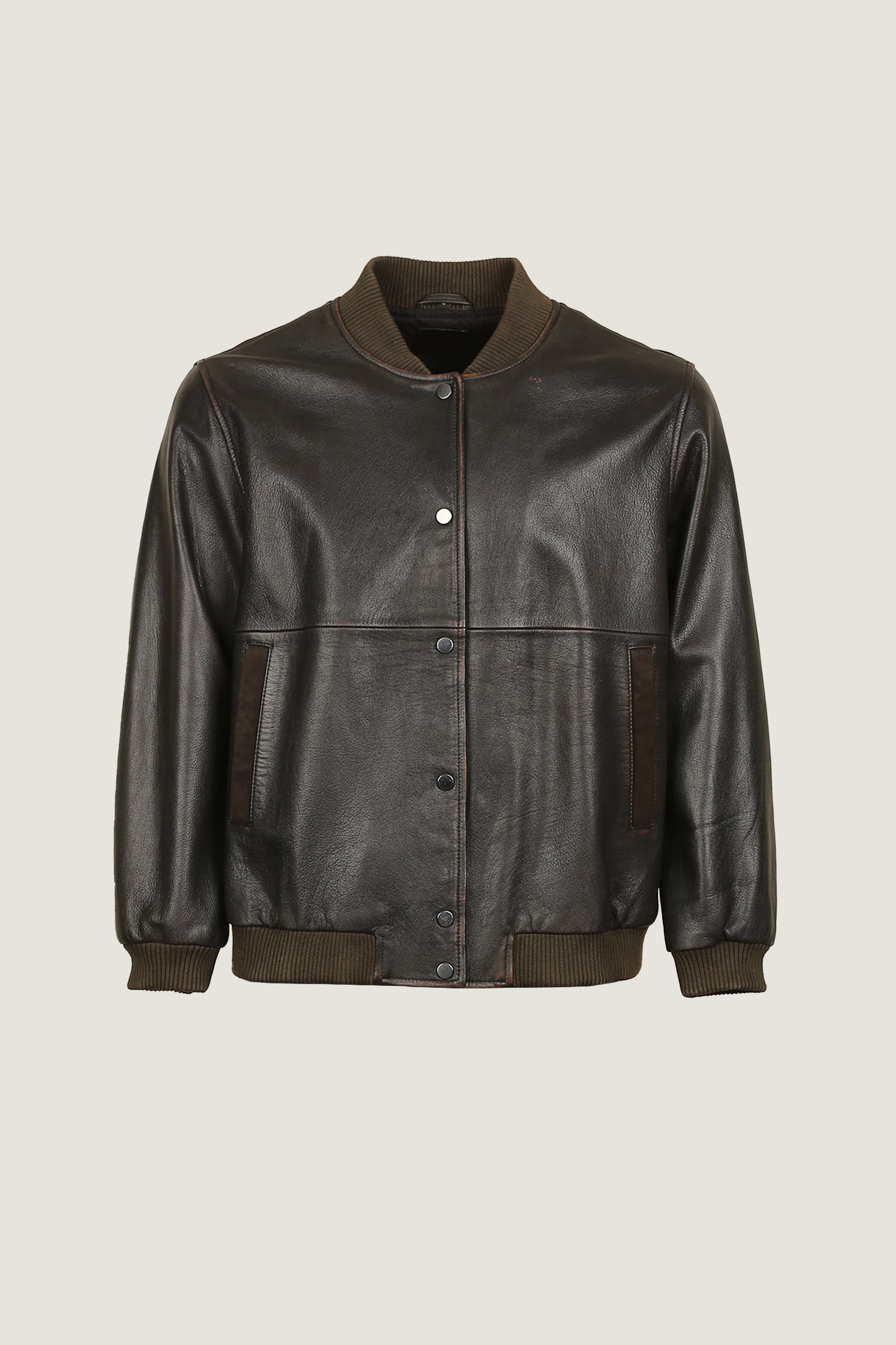 Bomber Leather Jacket | Men