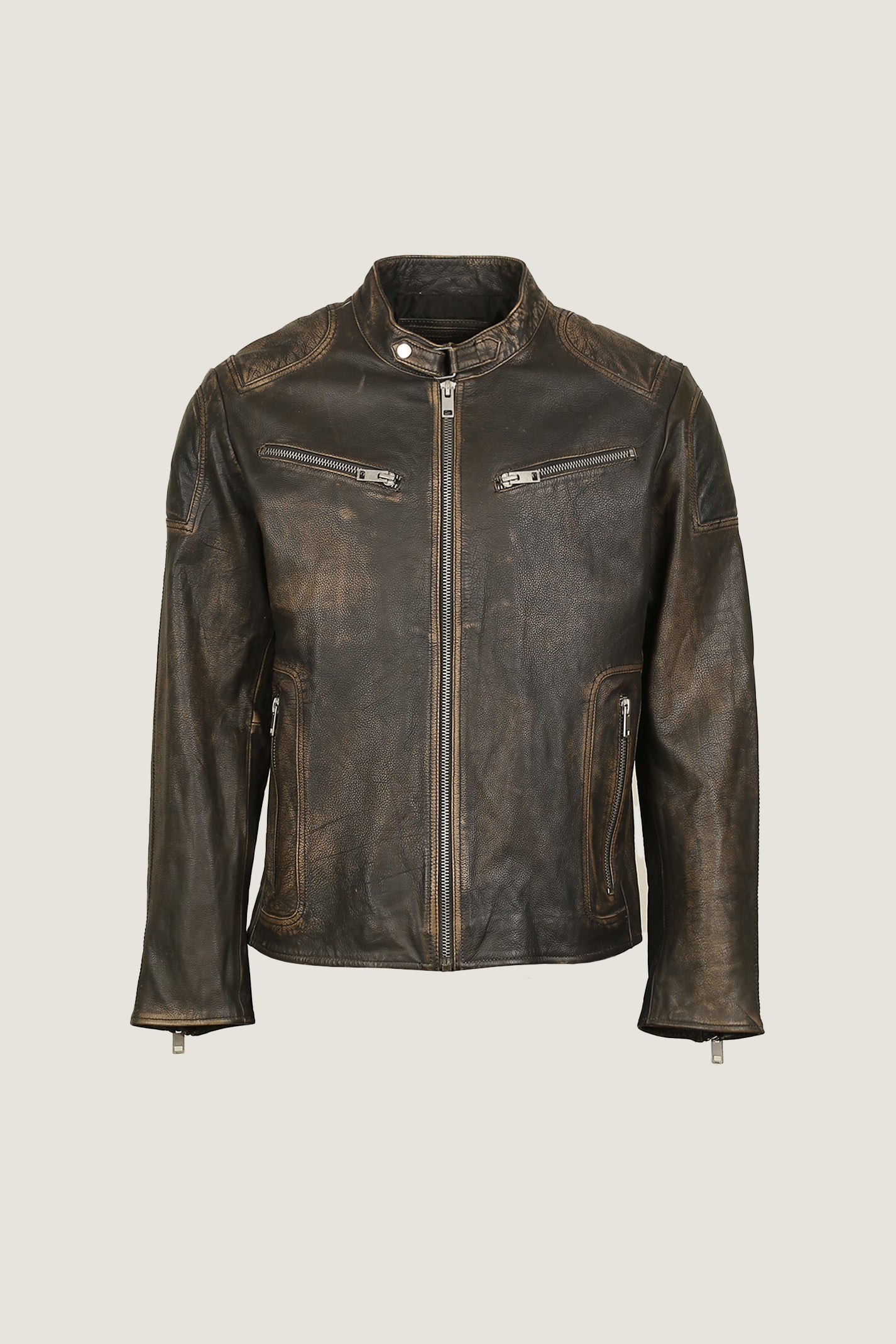 Cafe Racer Leather Jacket | Men