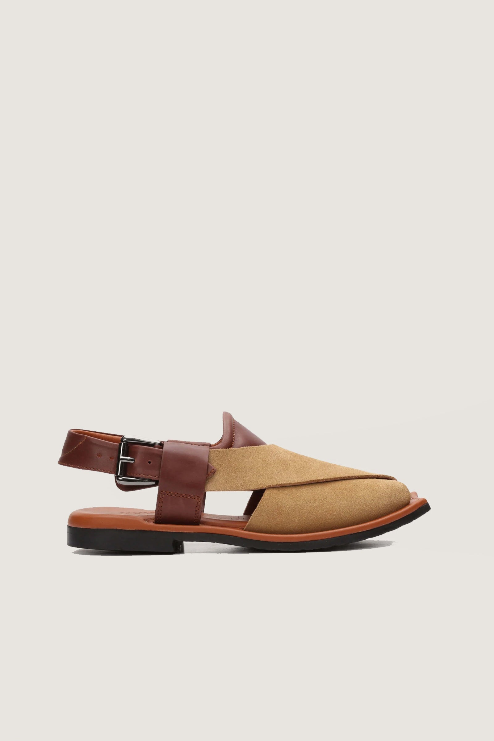 Gull Khan Contrast Leather | T-Shape Novado