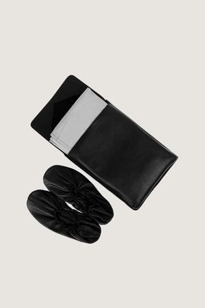 Hajj & Umrah Full Grain Leather Slipper | Prayer Mat | Bag Set Novado