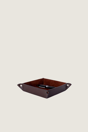 Luxury Leather Coin Tray Brown | Get Limited Time Offer 15% Discount