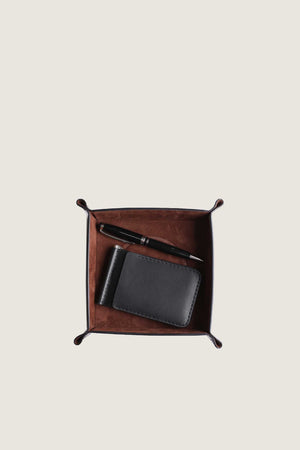 Luxury Leather Coin Tray Brown | Get Limited Time Offer 15% Discount