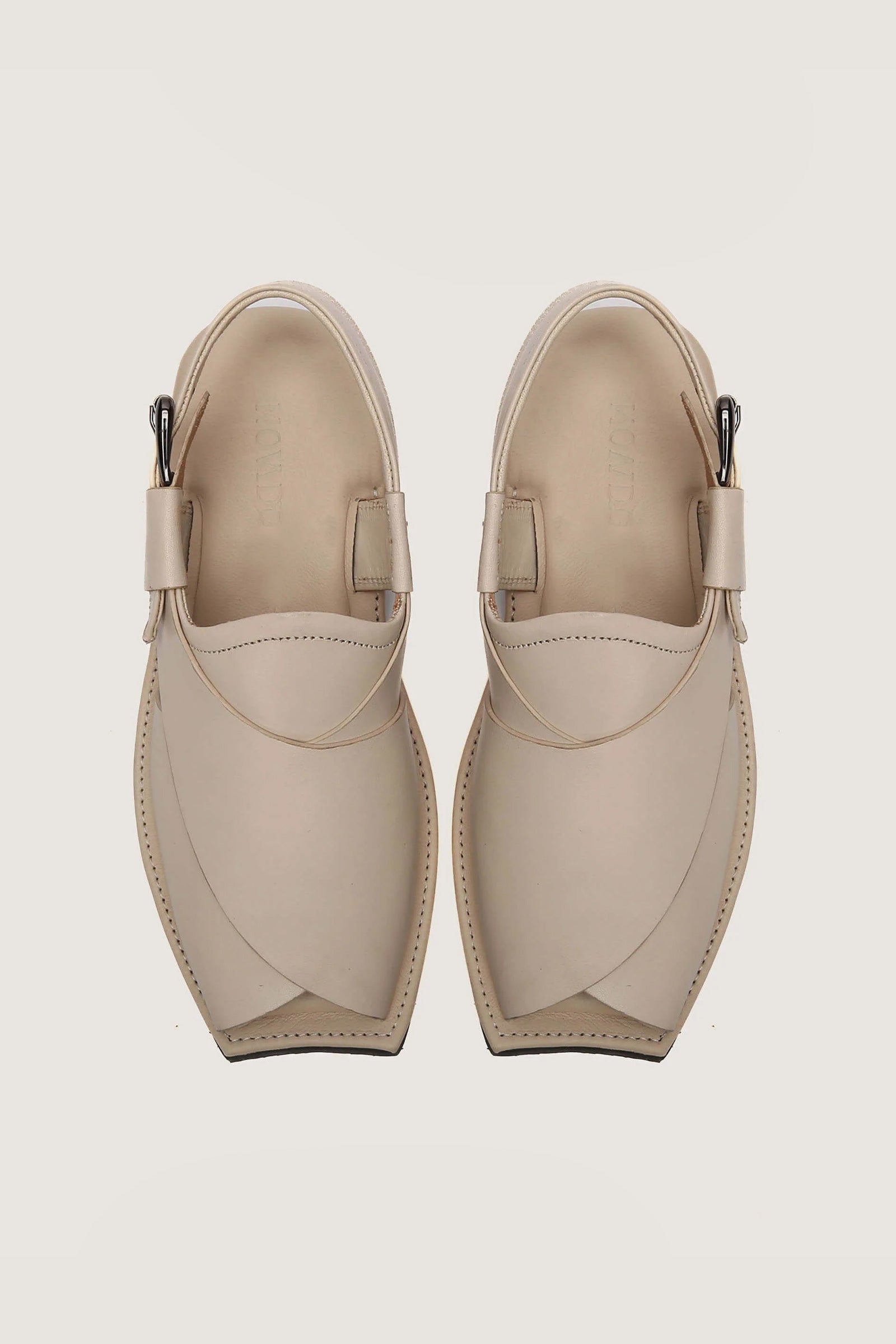 Masti Khan Off-White Peshawari Chappal