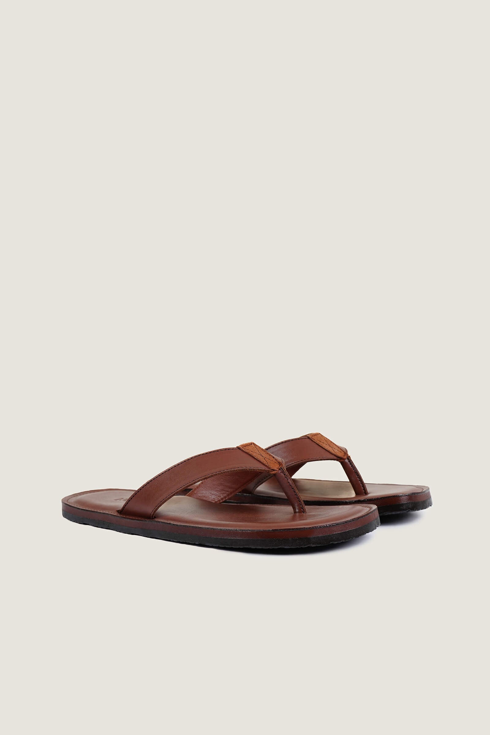 Novado - Men's Leather Slipper - Tan