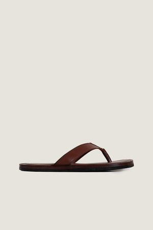 Novado - Men's Leather Slipper - Tan