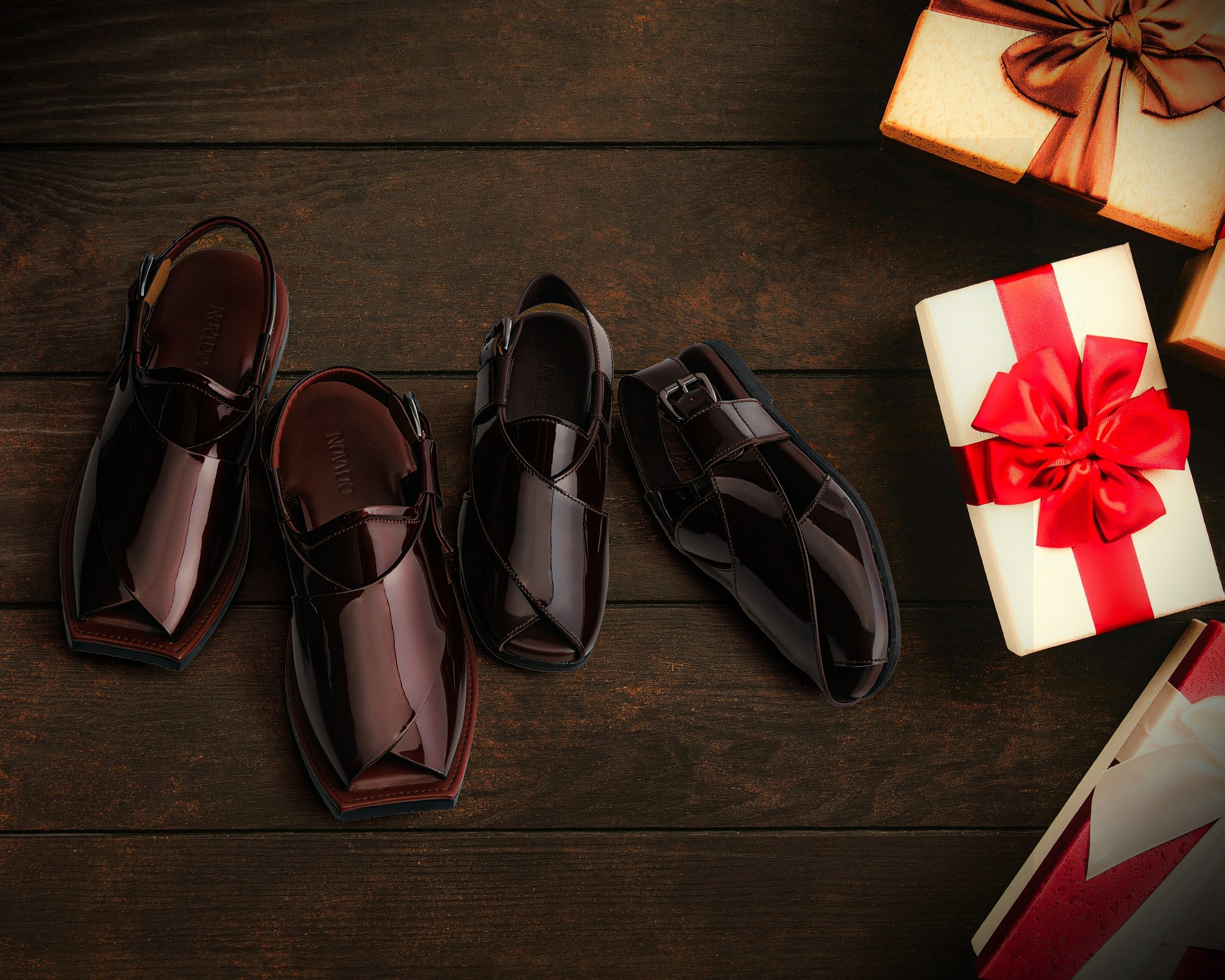 Couple Leather Peshawari Chappal – Perfect Twinning