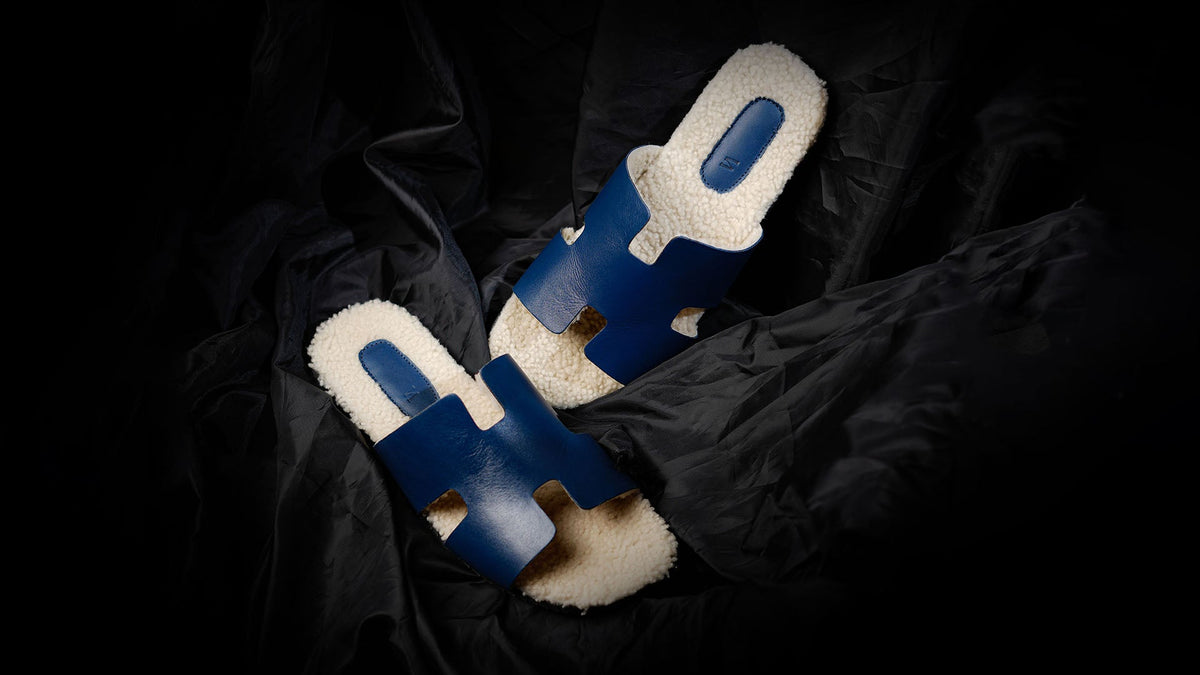Elevate Your Winter Style with NOVADO’s Men's H Style Slippers with Fur