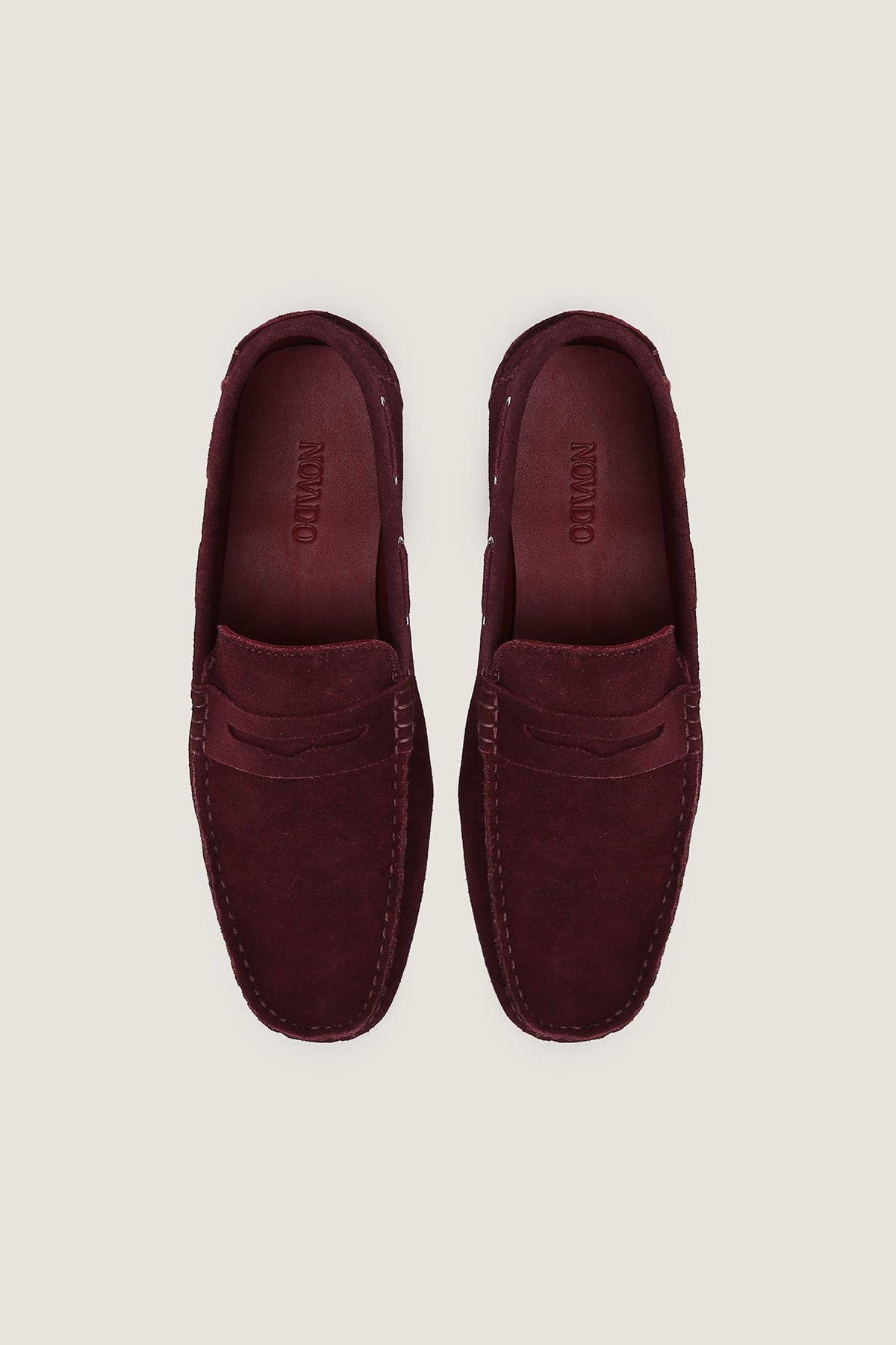 Velour Suede Leather Loafers | Men
