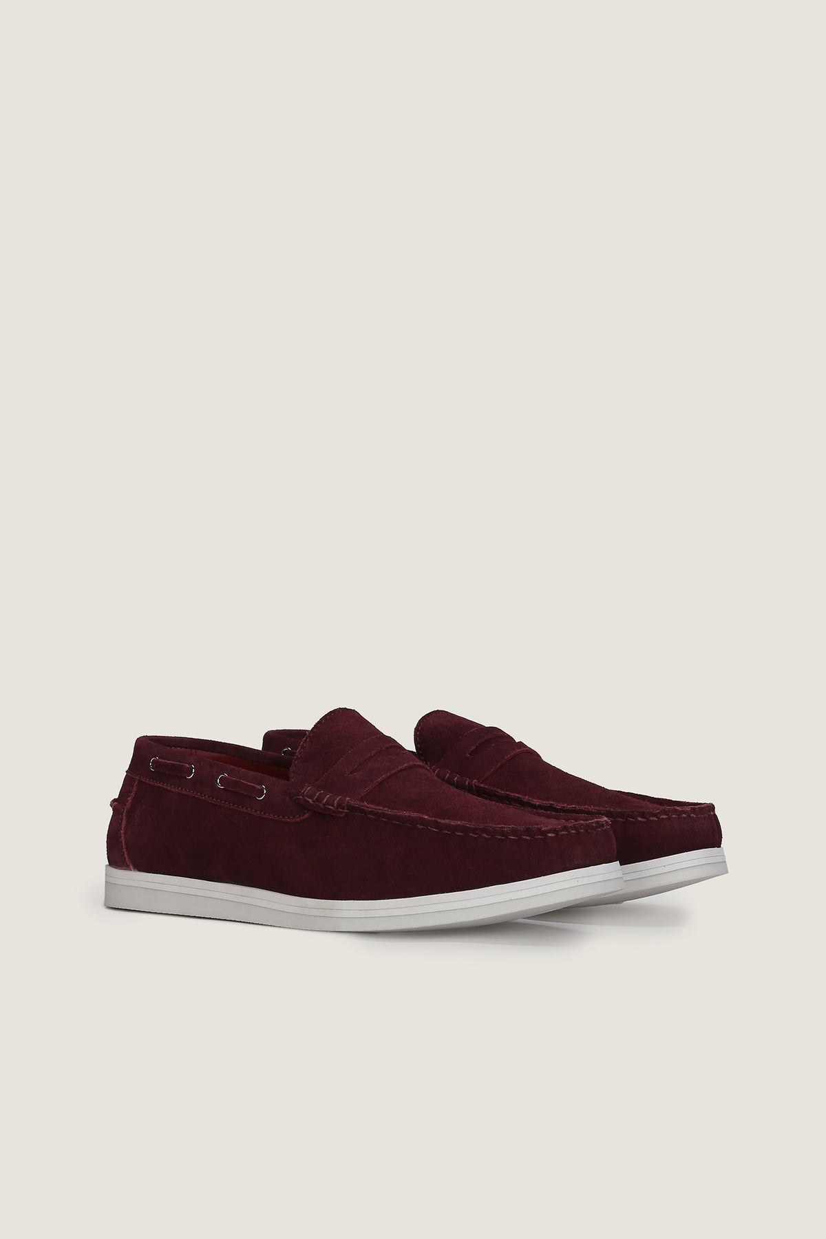 Velour Suede Leather Loafers | Men
