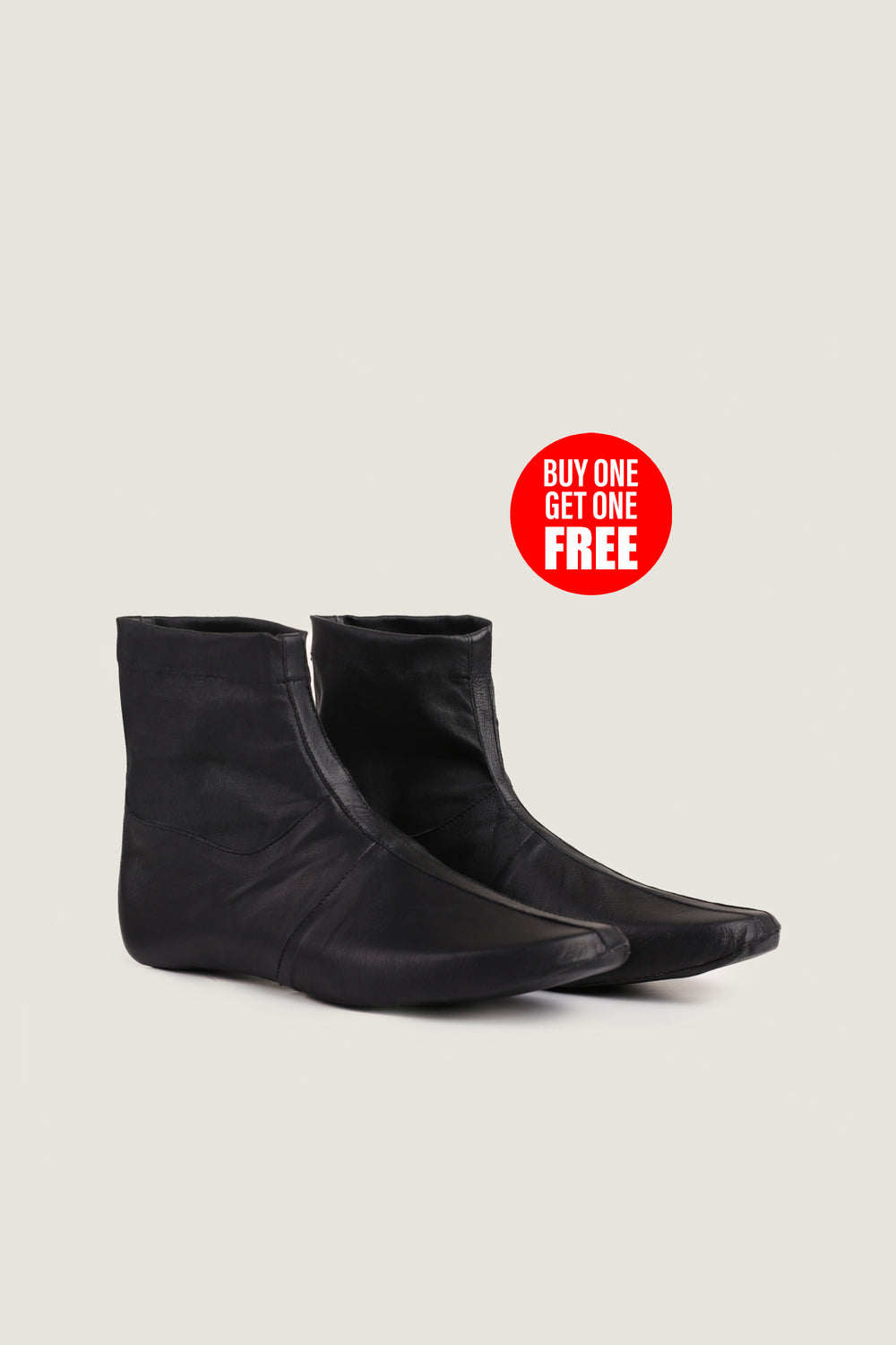Stretch Leather Long Socks