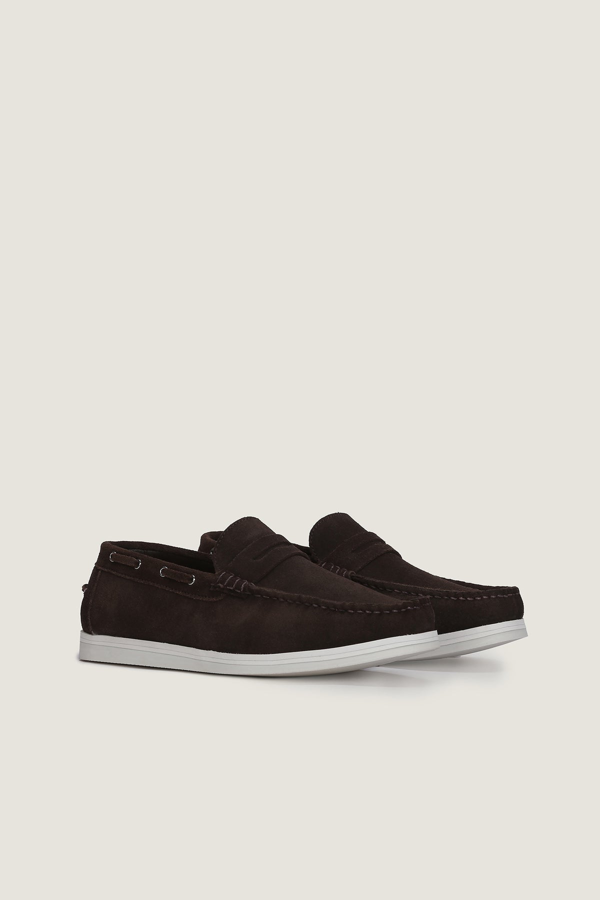 Velour Suede Leather Loafers | Men