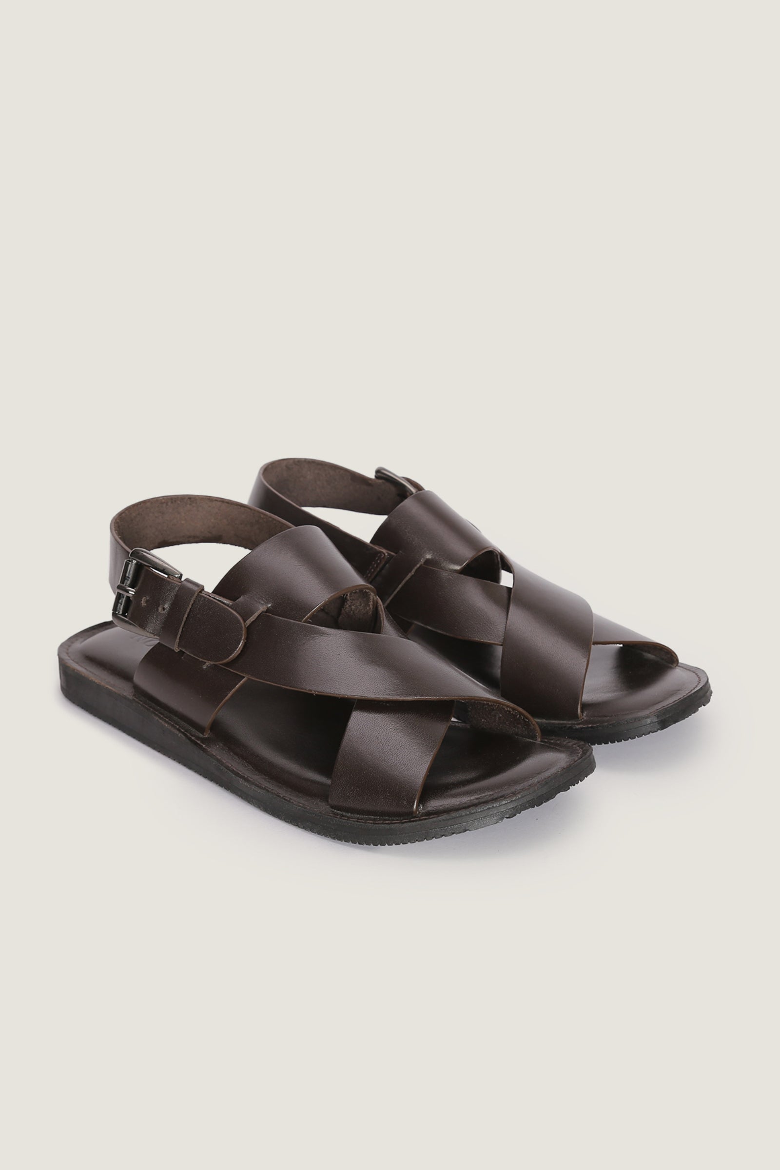 Strap Crafted Men's Full Grain Leather Sandals