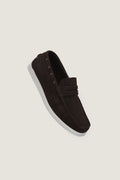 Velour Suede Leather Loafers | Men