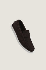 Velour Suede Leather Loafers | Men