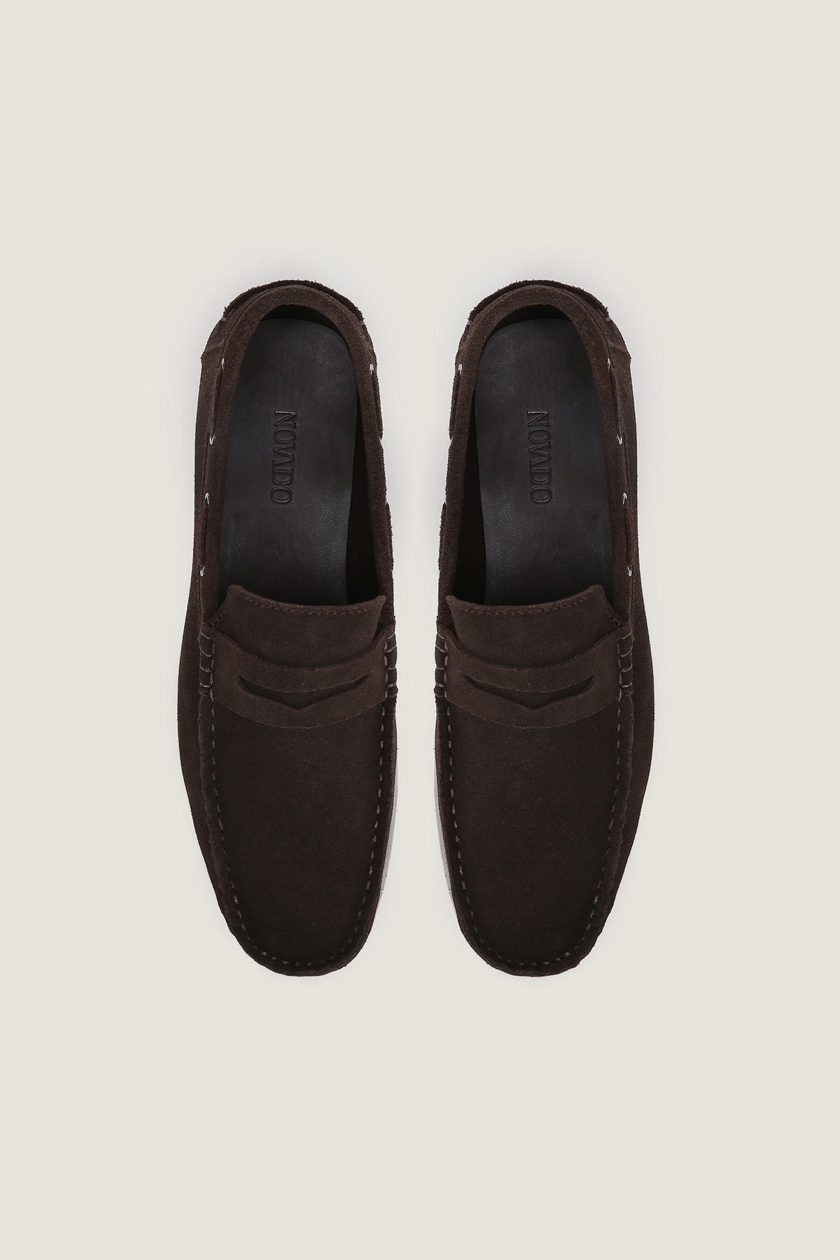 Velour Suede Leather Loafers | Men