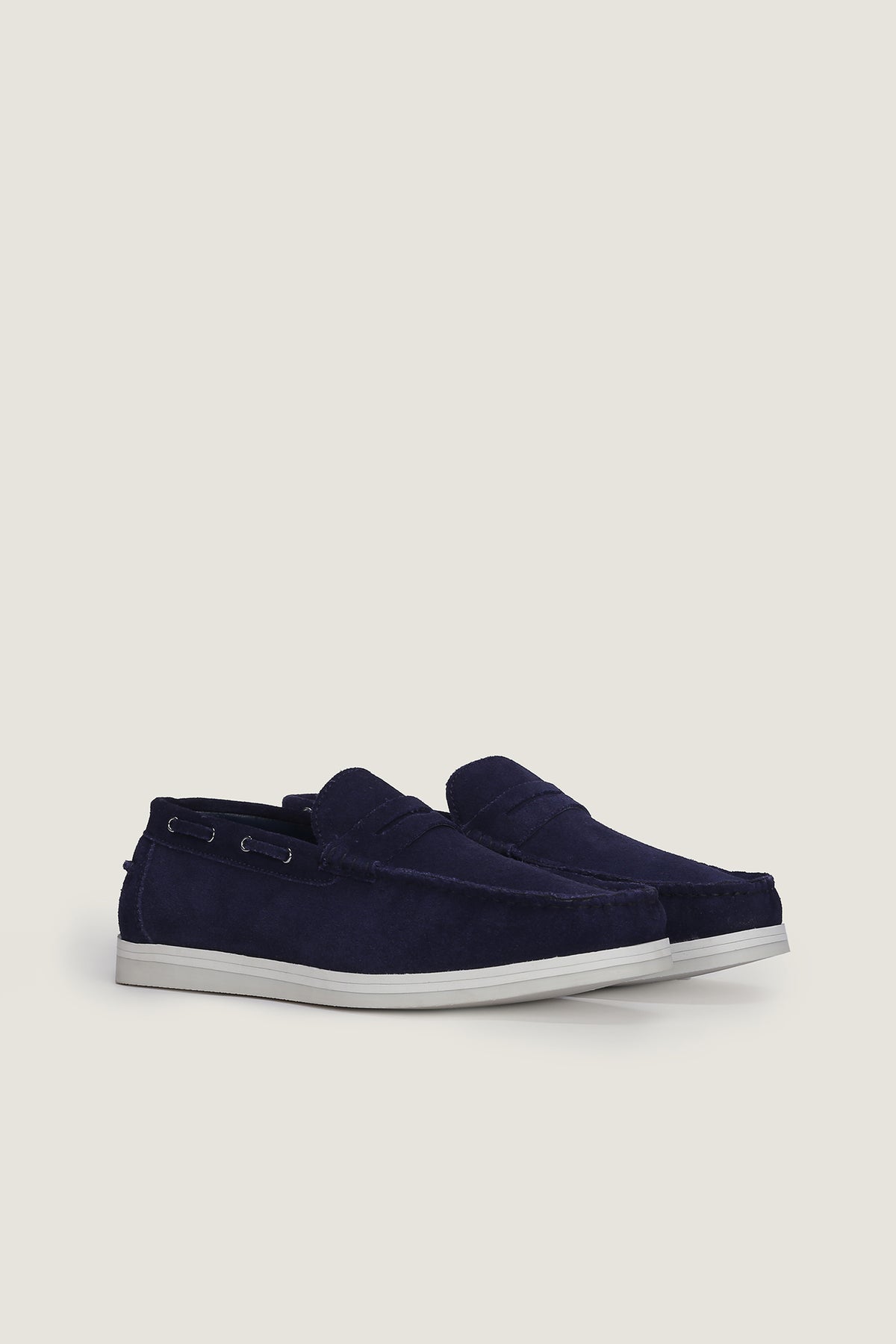 Velour Suede Leather Loafers | Men