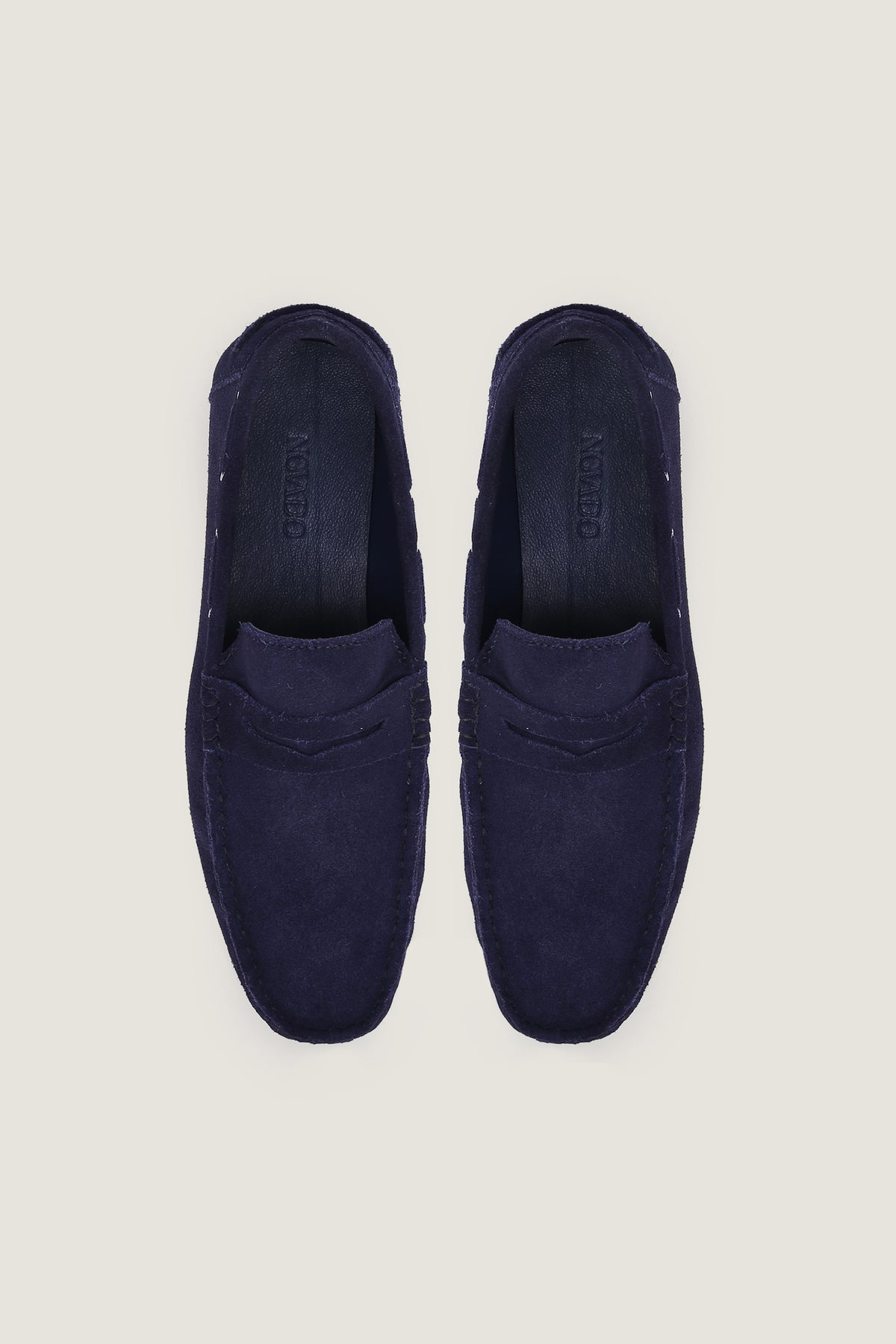 Velour Suede Leather Loafers | Men