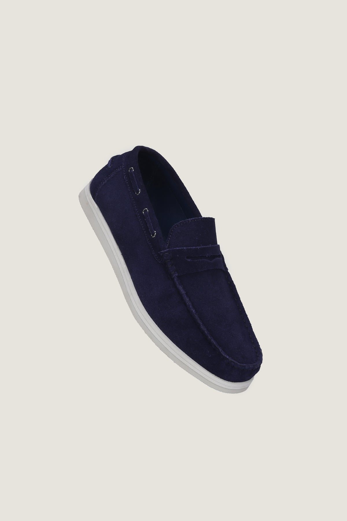 Velour Suede Leather Loafers | Men
