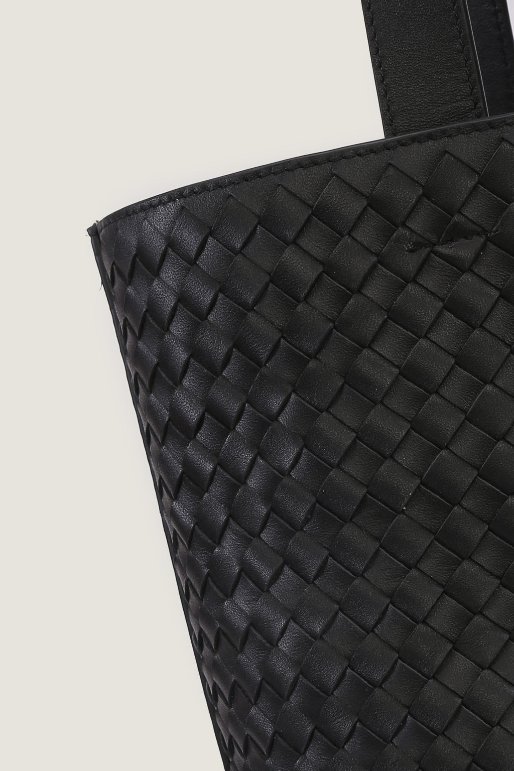 Small Intrecciato North-South Tote