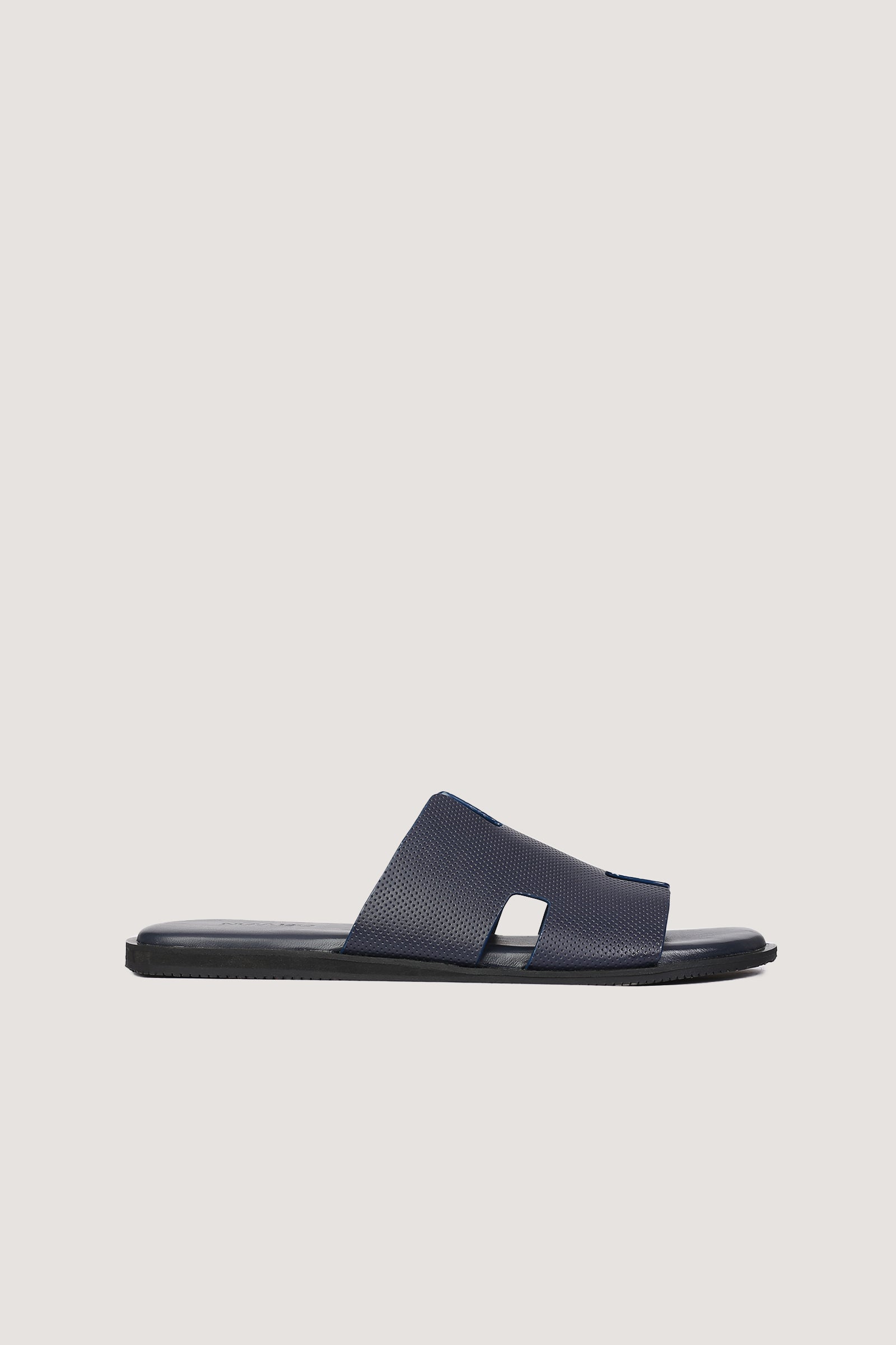 Men's H Dotted Style Leather Slipper