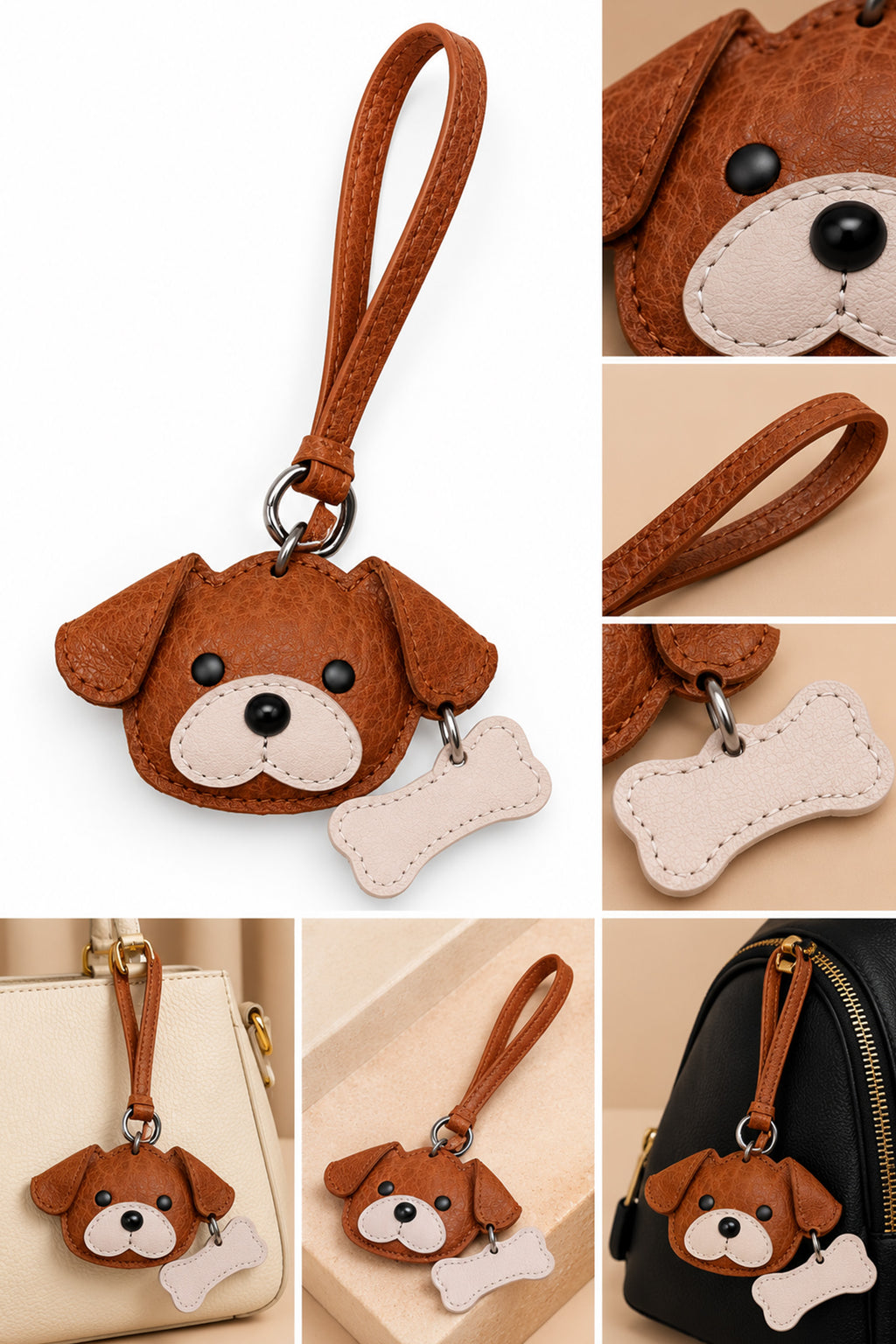 Puppy Love Leather Charm