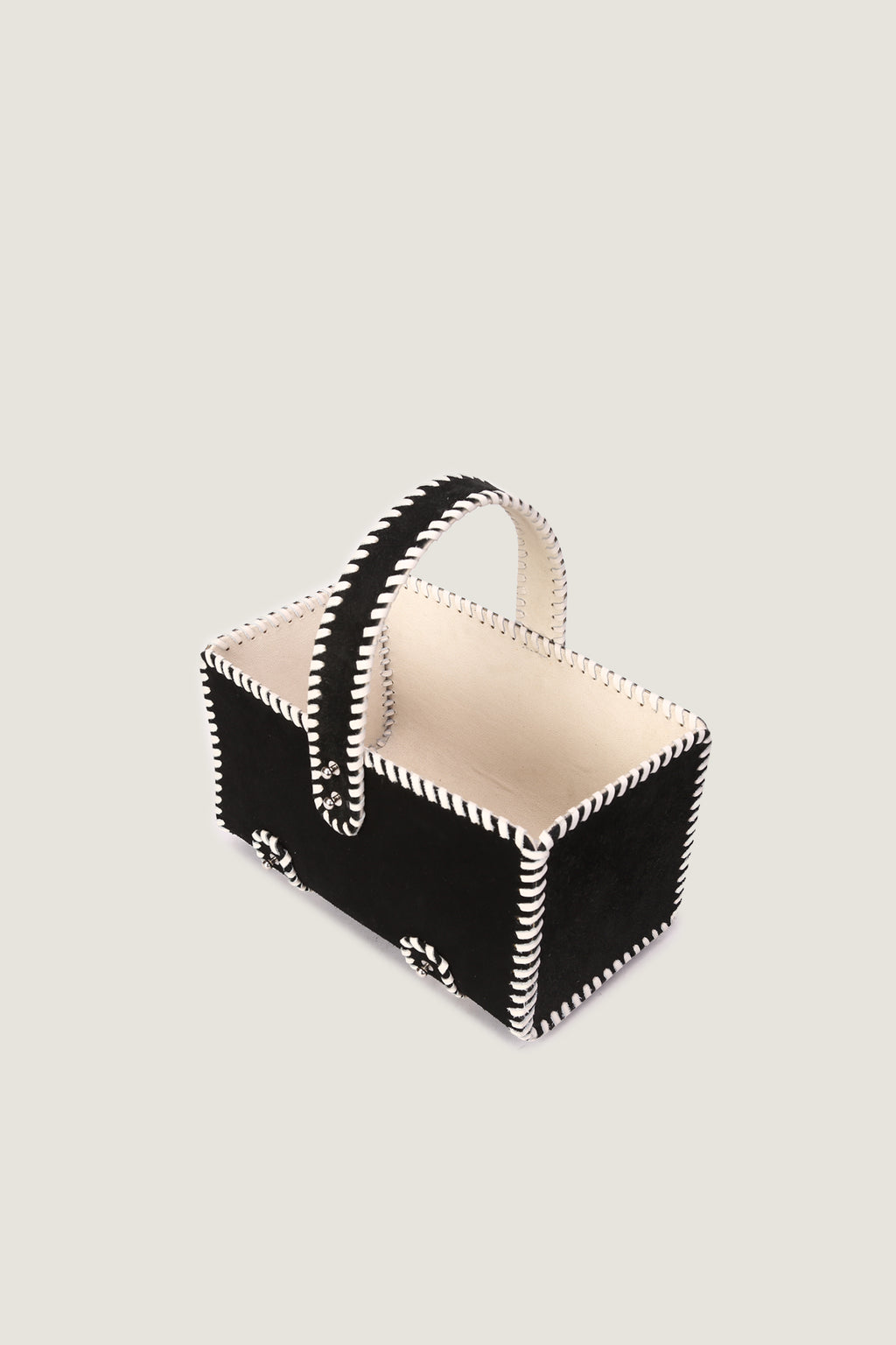 Suede Leather Pet Basket