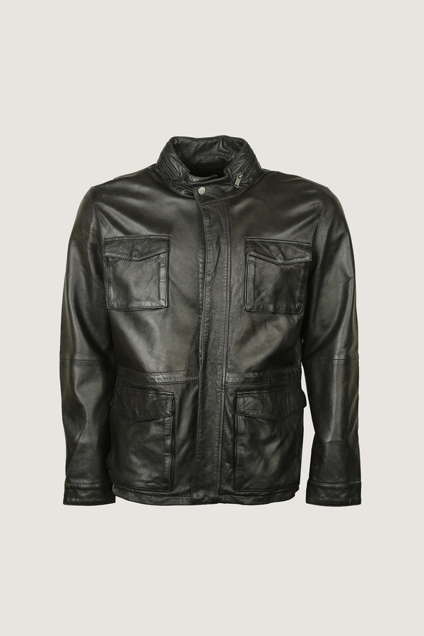 4 Pocket Style Leather Jacket