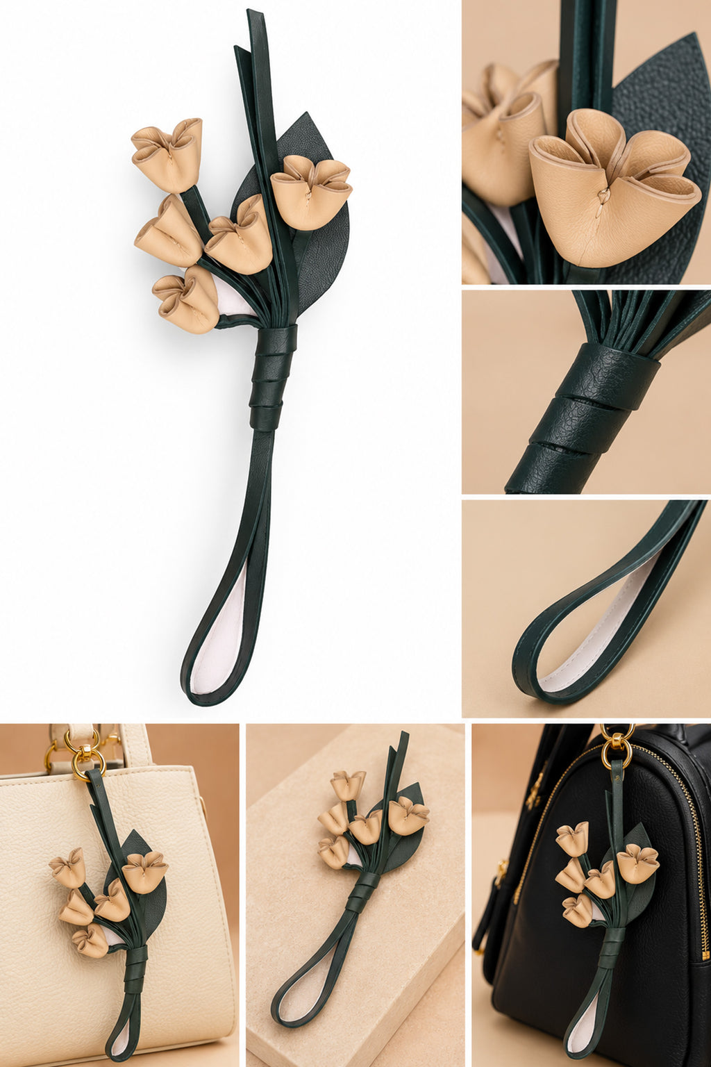 Bloom Leather Charm