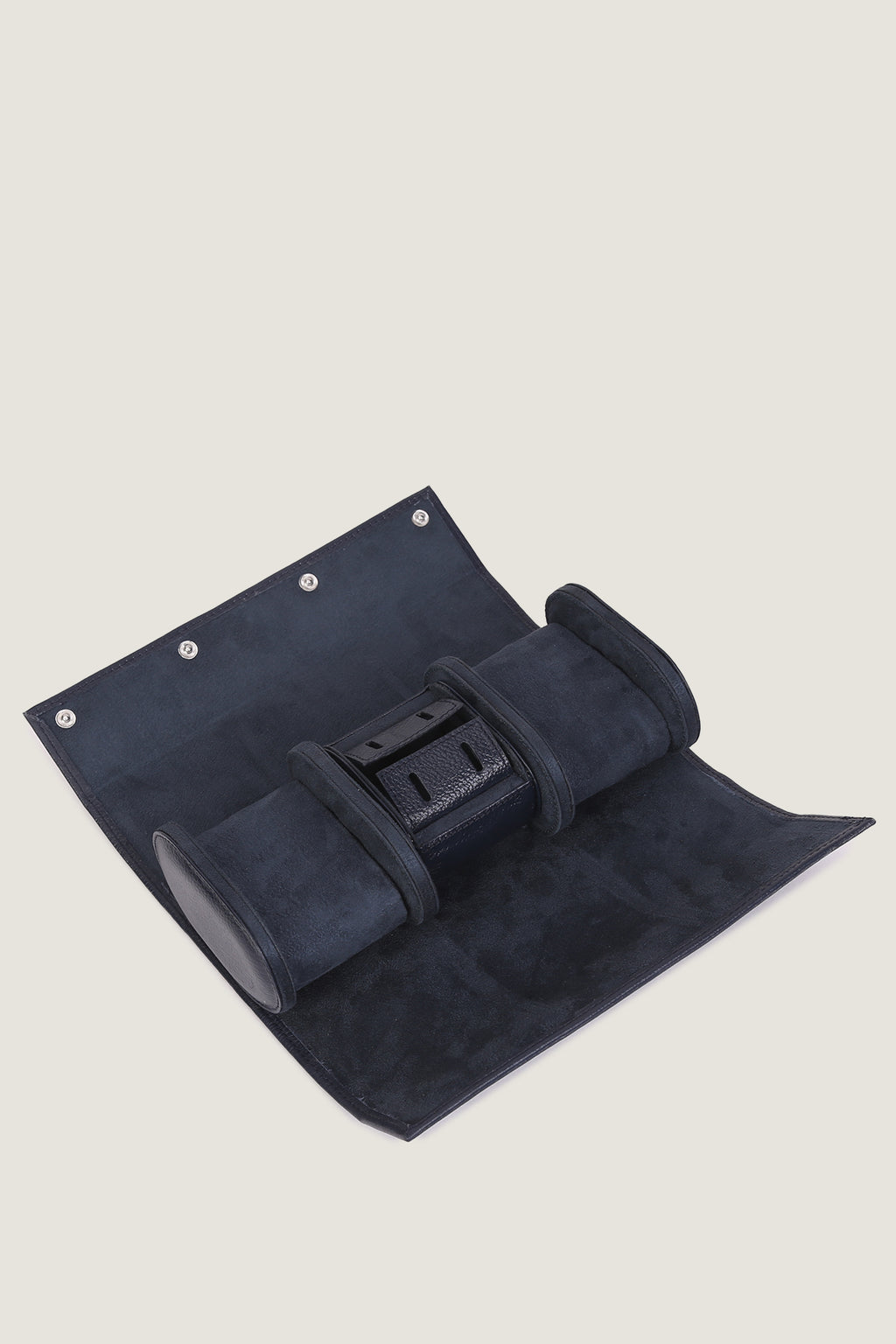 3 Watch Roll Box with cufflinks storage