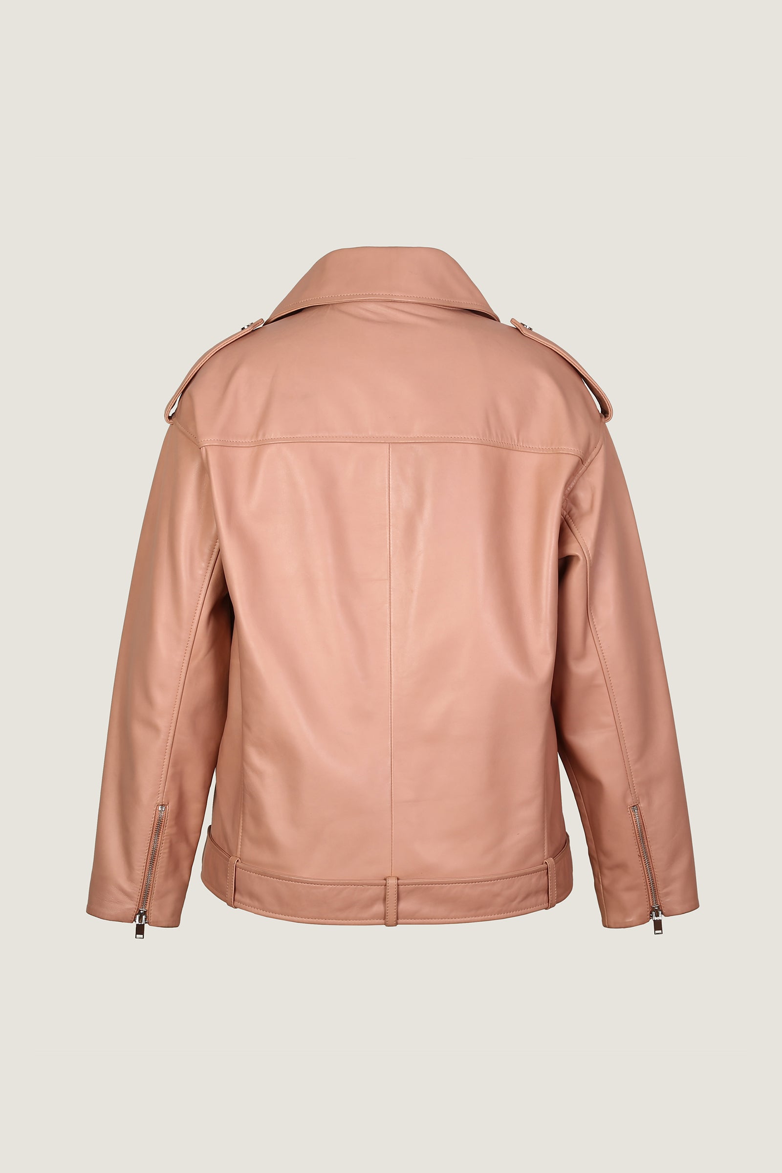 Oversized Biker Leather Jacket | Women