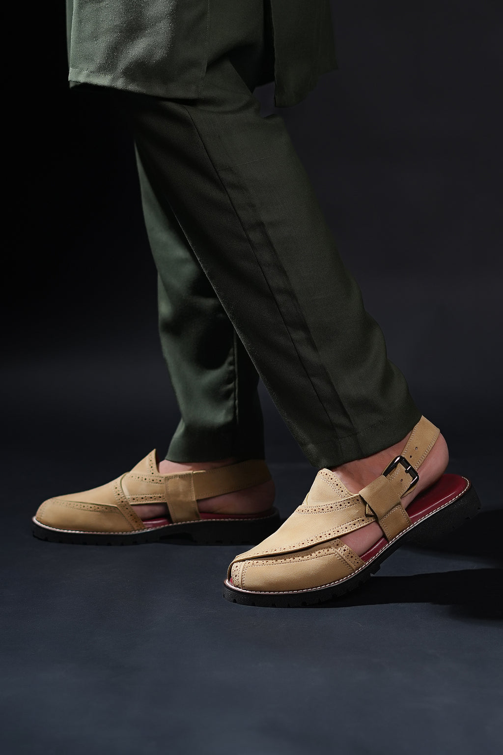 Suede Brogue Peshawari