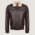Airin G-1 Pilot Leather Jacket With Fur Collar
