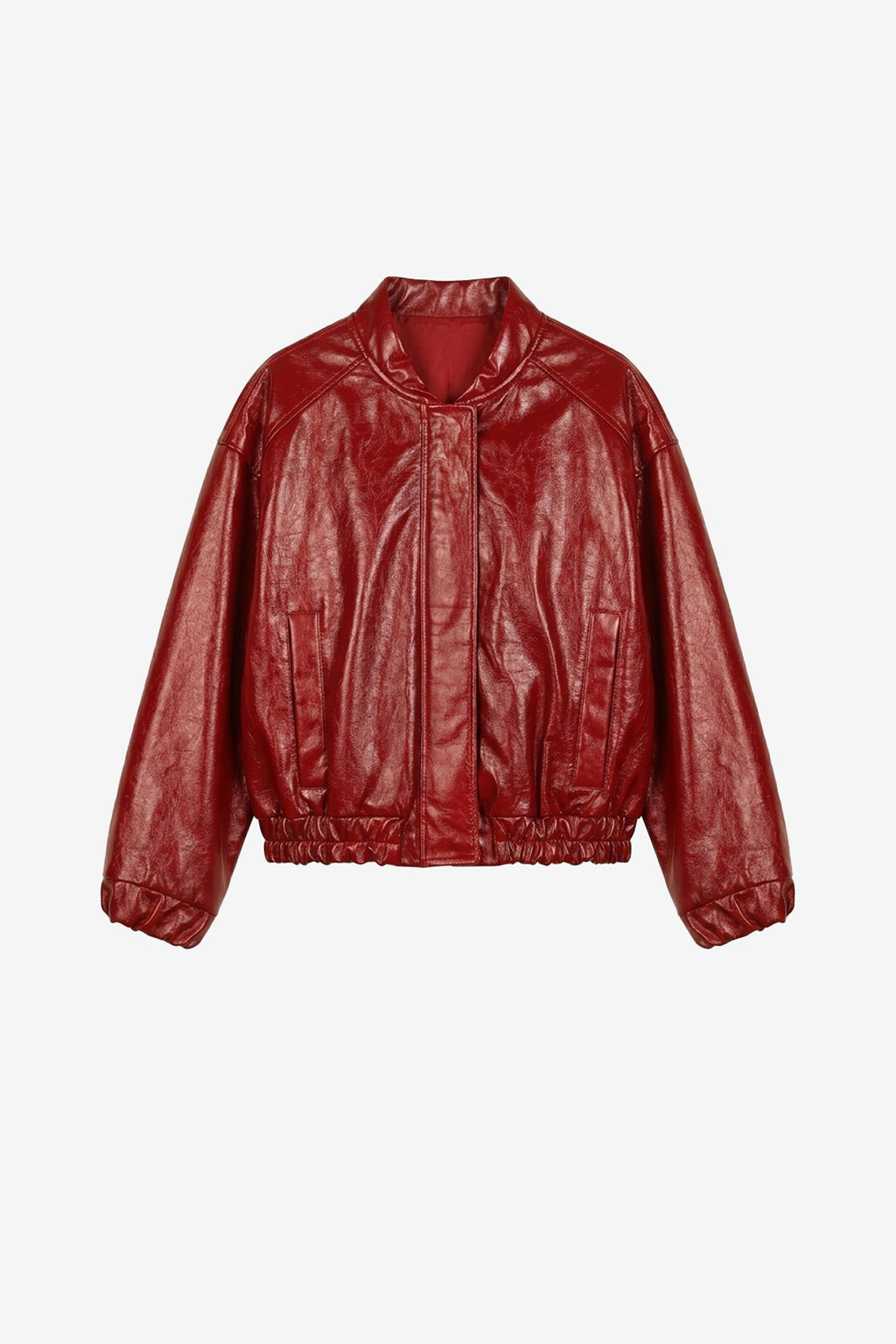 Roselyn Crimson Rib Bomber