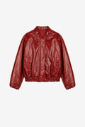 Roselyn Crimson Rib Bomber