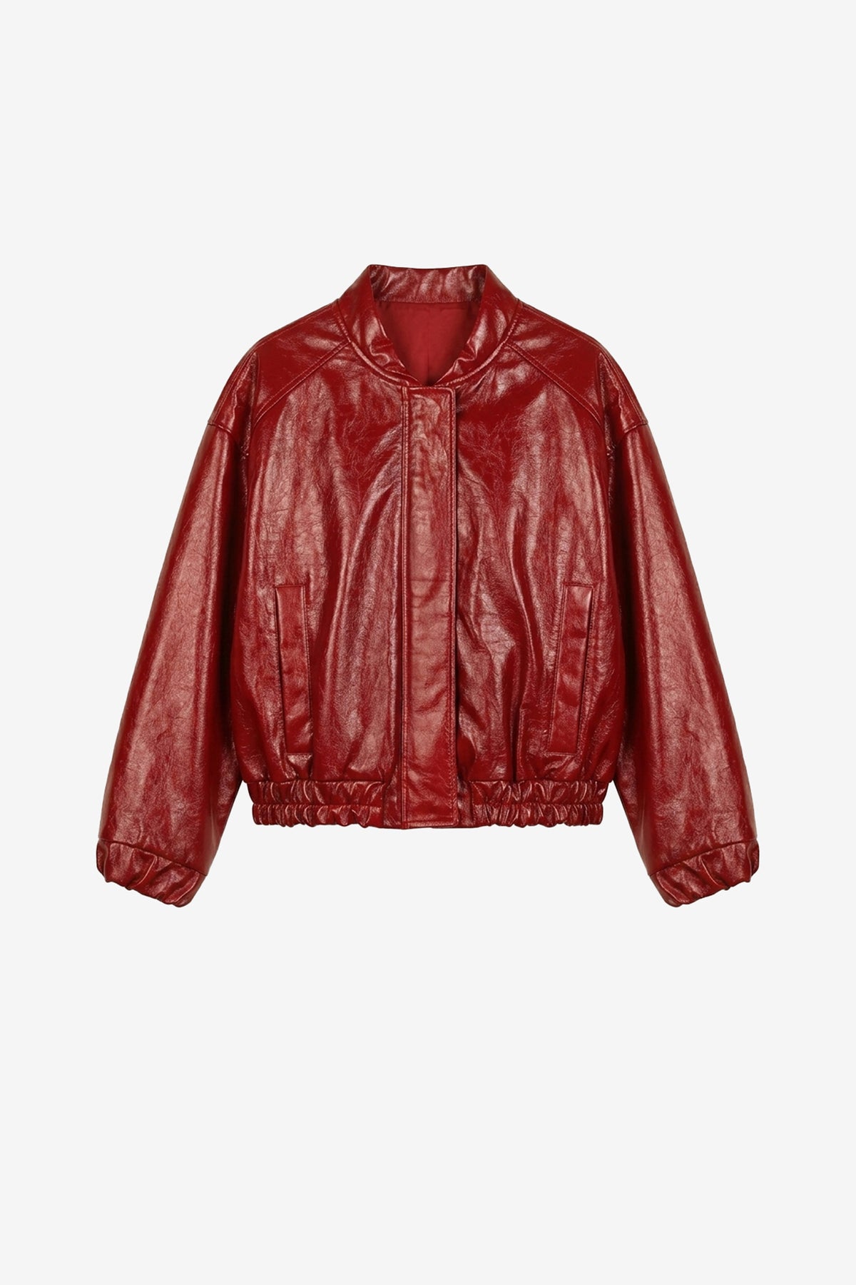 Roselyn Crimson Rib Bomber