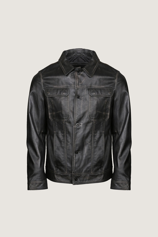 4 Pocket Style Leather Jacket