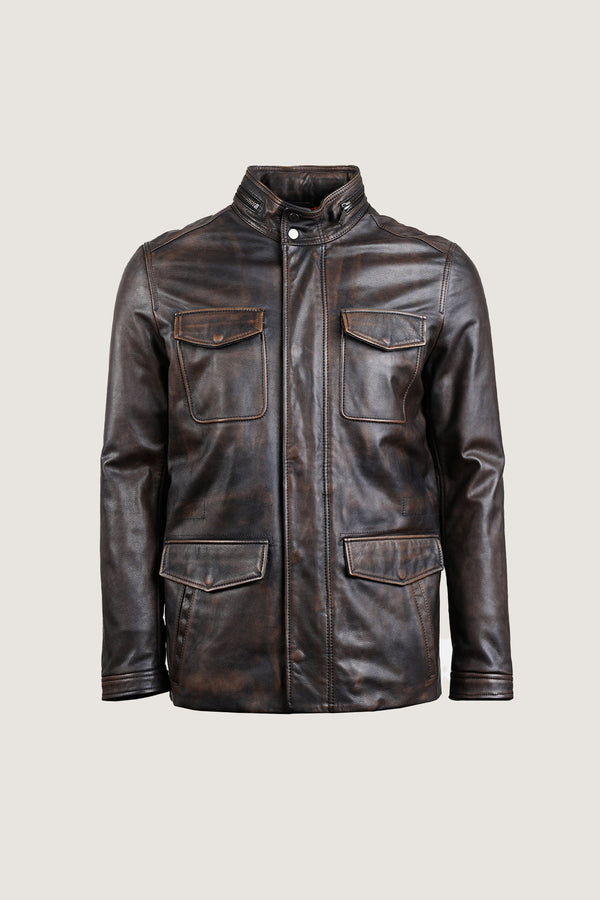 4 Pocket Style Leather Jacket