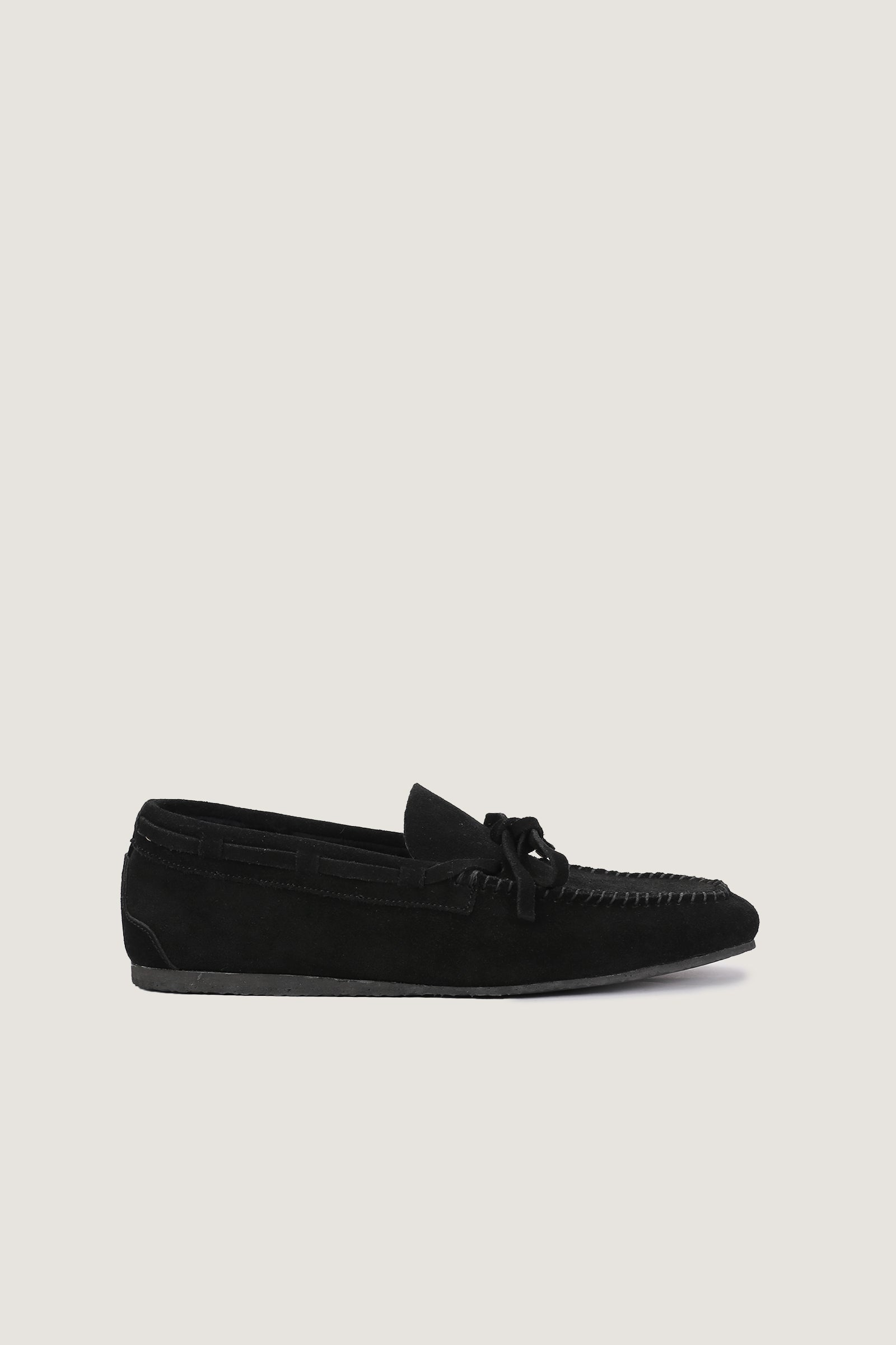 Suede Leather Fur Loafer | Men
