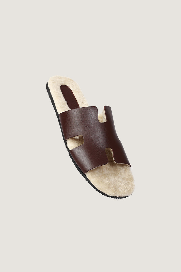 Men's H Style Slipper With Fur