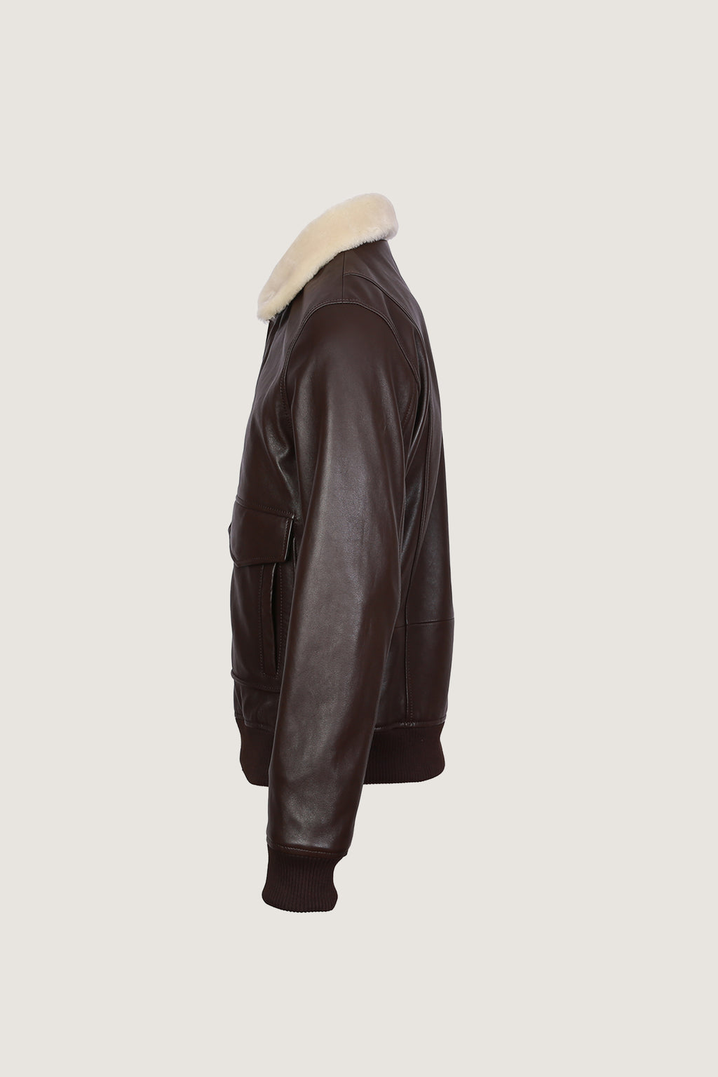 Airin G-1 Pilot Leather Jacket With Fur Collar