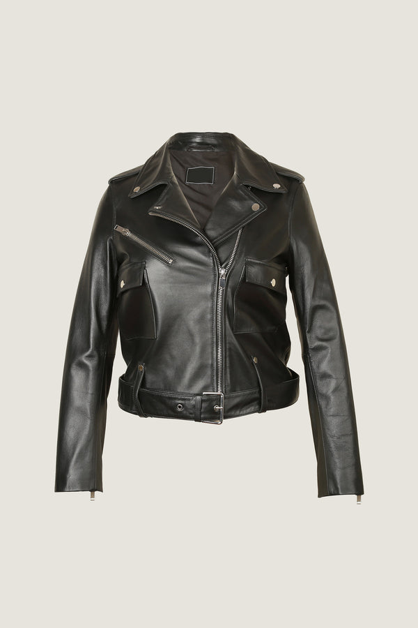 Women's Lightweight Biker Leather Jacket