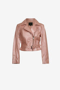 Roselle Blush Moto Jacket