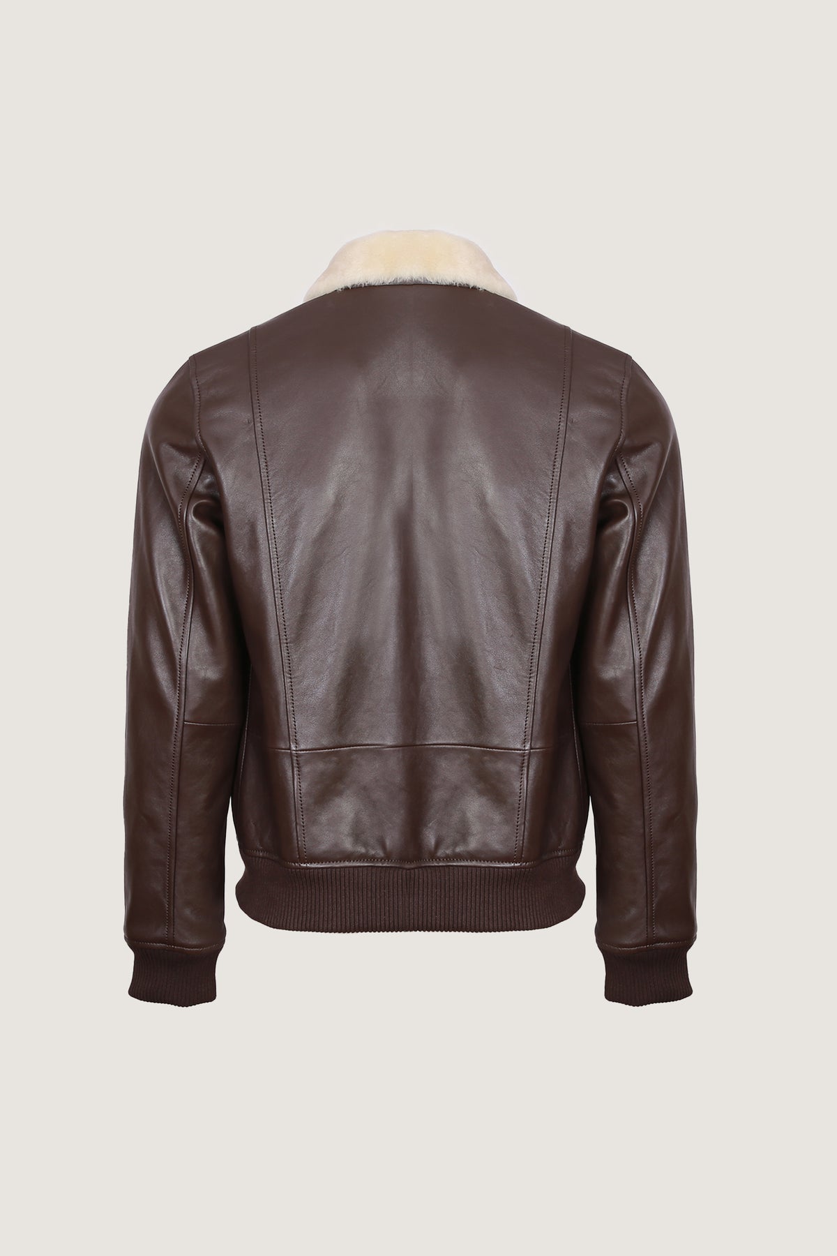 Airin G-1 Pilot Leather Jacket With Fur Collar