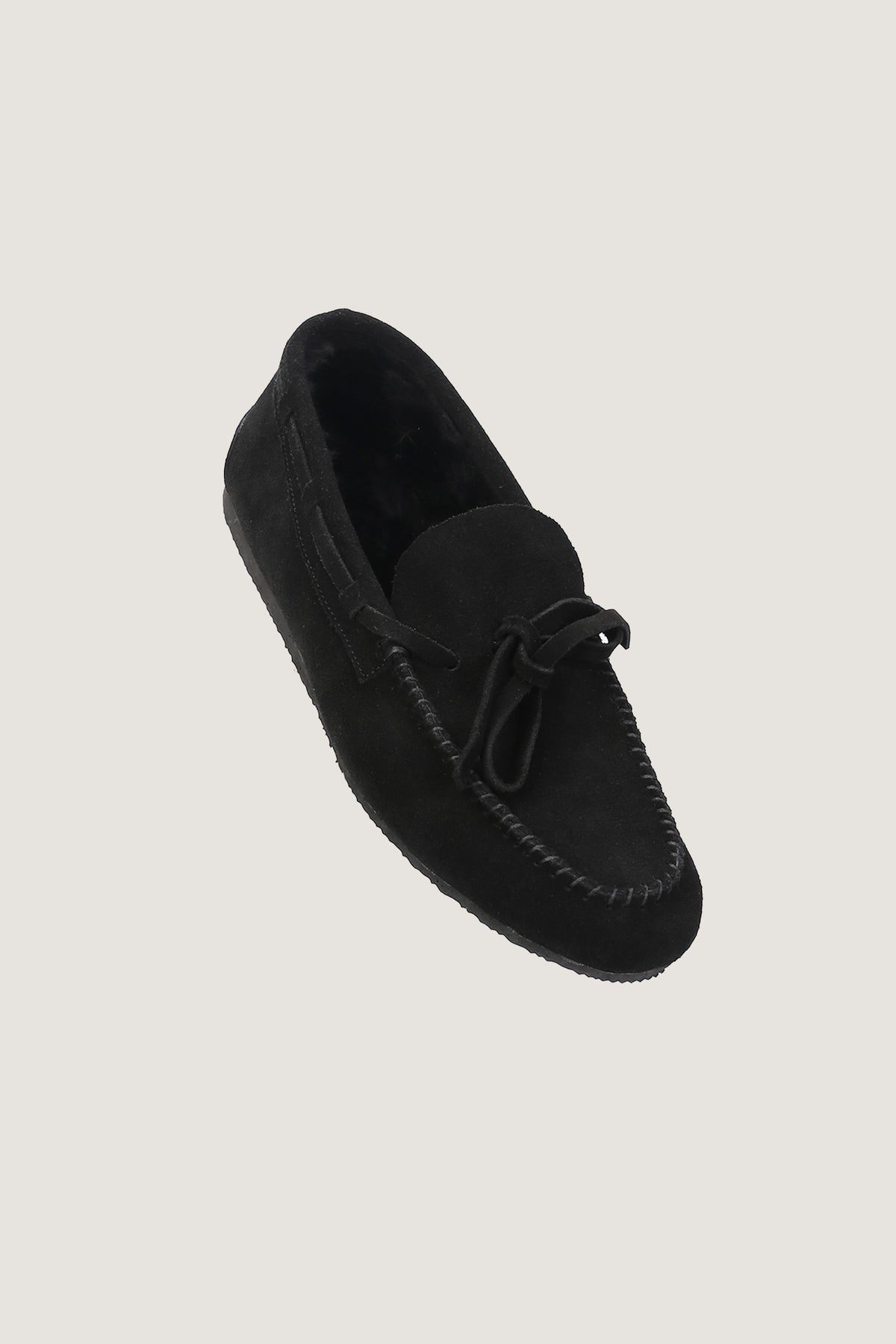 Merino Fur Suede Loafers | Men