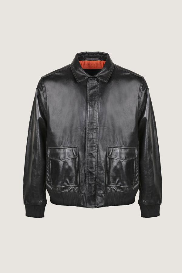 2 Pocket Style Leather Jacket