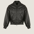 Oversized Pilot Leather Jacket | Men