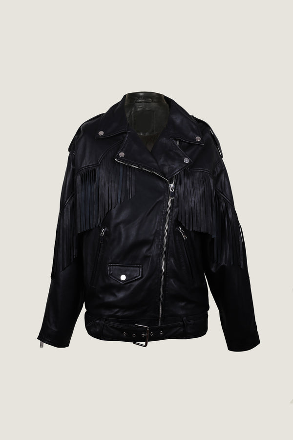 Women's Bold Biker Leather Jacket